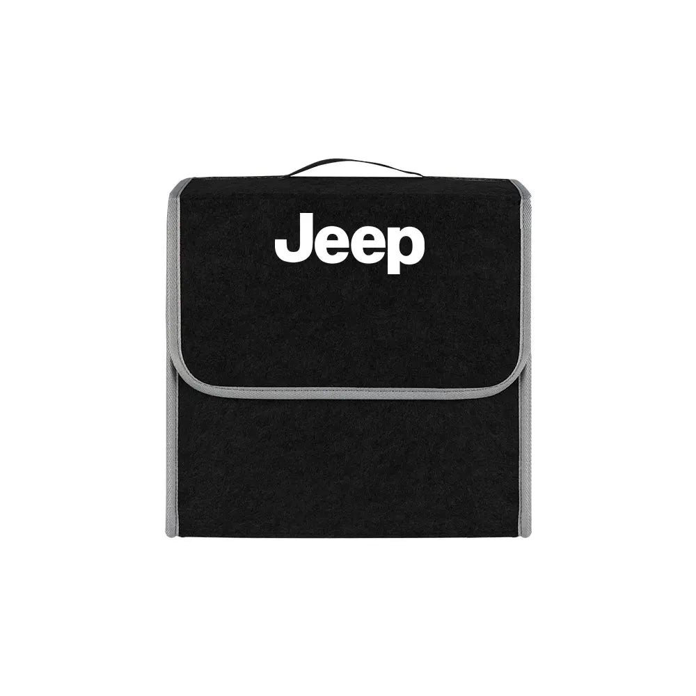 Car Folding Storage Box Large Capacity Felt Organzer Bag Accessories For JEEP Renegade Patriot Weangler Cherokee Compass Rubicon