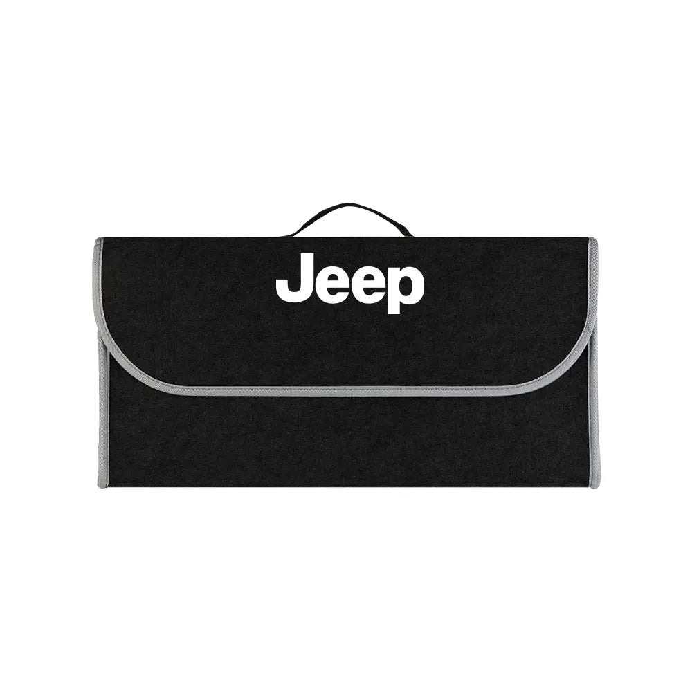 Car Folding Storage Box Large Capacity Felt Organzer Bag Accessories For JEEP Renegade Patriot Weangler Cherokee Compass Rubicon