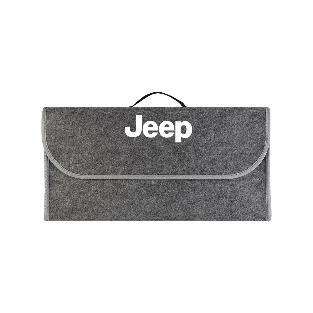 Car Folding Storage Box Large Capacity Felt Organzer Bag Accessories For JEEP Renegade Patriot Weangler Cherokee Compass Rubicon