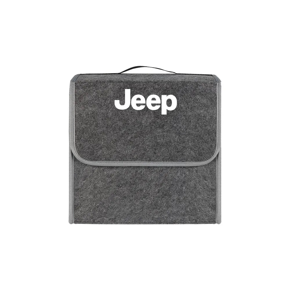 Car Folding Storage Box Large Capacity Felt Organzer Bag Accessories For JEEP Renegade Patriot Weangler Cherokee Compass Rubicon